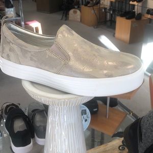 Earth grey silver camo slip on leisure